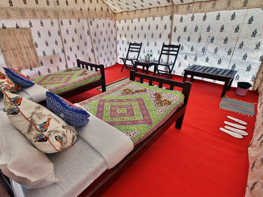 Inside a Swiss Luxury Tent